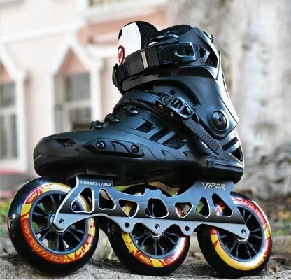 4 Rad-schwarze Sport-im Freien Produkte 2 in 1 Rollschuhe PU-Material
